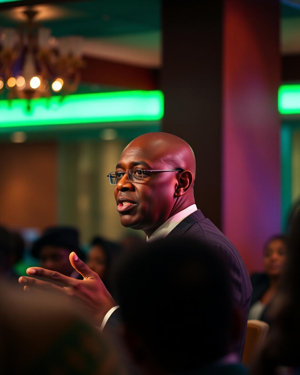 Ken Etete speaking at the inaugural Playbook session in Lagos